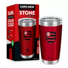 Copo Termico Flamengo Stone Produto Oficial Inox Brasfoot