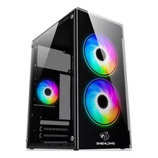 Gabinete Gamer Shenlong Gt-503 Mini Torre Rgb Rainbow