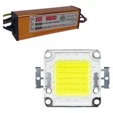 Kit Reparo Para Refletor Led 50w - Driver + Chip Led 50w