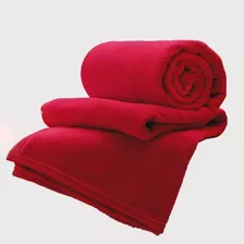 Cobertor Coberta Manta Solteiro Microfibra Camesa Inverno Cor Vermelho