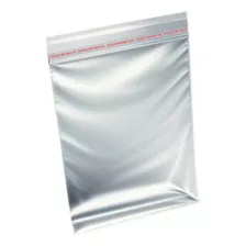 200 Saco Saquinho Adesivado 6x9 Cm Aba Transparente Plástico