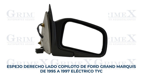 Espejo Grand Marquis 1995-95-1996-96-1997-97 Electrico Ore Foto 10