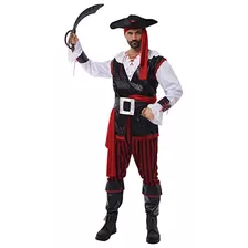 Disfraz De Pirata Hombres, Conjunto De Capitán Pirata ...