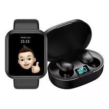 Relógio Smartwhatch Digital D20 + Fone S/fio E6s Bluetooth