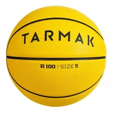 Balón De Básquetbol R100 Talla 5 Amarillo