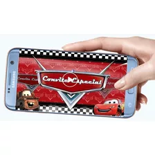 Convite Vídeo Animado Digital Carros Disney