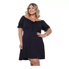 Vestido Plus Size Feminino Casual Evangélico Moda Tendência