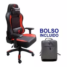 Silla Marvo Linea Pro Gaming Ch-130 + Bolso Marvo Negra/rojo
