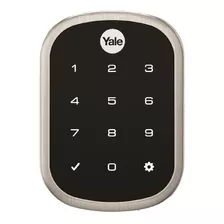 Fechadura Digital Yale Yrd256 Direita/esquerda Cor Preto/prateado Níquel Acetinado