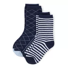 Gymboree Calcetines Para Ninos Y Ninos Pequenos, Azul Marino