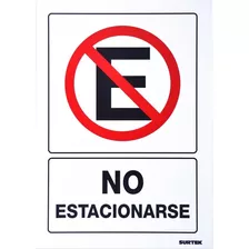 Señal No Estacionarse Surtek