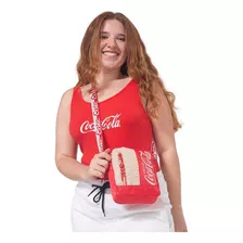 Bolsa Transversal Coca-cola Cozy Cor Água Desenho Do Tecido Lisa