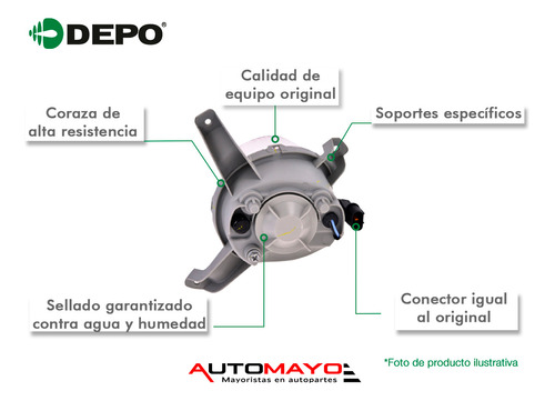 Faro Niebla Der S/foco Depo Tucson Para Hyundai 2019-2021 Foto 3