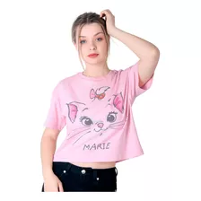 Playera Mujer Moda Camiseta Rosa Disney 58205009