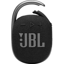 Caixa De Som Sem Fio Jbl Clip4 Black Ultraportátil Bluetooth