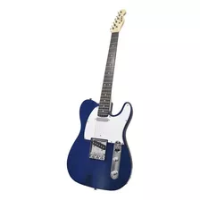 Guitarra Eléctrica Onas Tl Telecaster De Lenga Blue Wood Laca Con Diapasón De Palo De Rosa