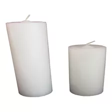 3 Pares De Velas Cilíndricas 5cm E 10cm Altura Decoração