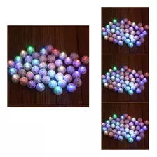 50 Luces Led Redondas Rgb Con Forma De Globo Led Para El Día