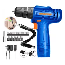 Atornillador 12 Volt Wadfow Color Azul