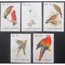 C5701 São Tomé E Principe - Aves Fauna Yvert Nº 1037/41 De 