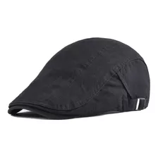 Boina Drill Correas Laterales Regulables Color Negro Gorra