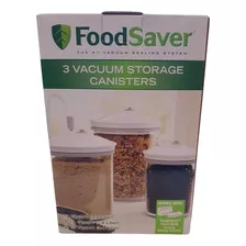  Trio De Potes Foodsaver Oster Fechamento Hermético