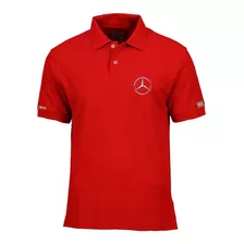 Camiseta Tipo Polo Logo Mercedes Benz Php