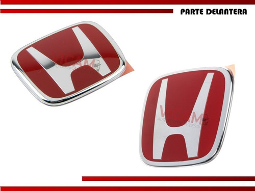 Emblema Para Parrilla Honda Accord 4p 2013-2015 Rojo Foto 3