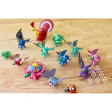 Lote 100 Alebrijes Artesanales Miniatura Cabeza Móvil