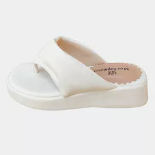 Chinelo De Dedo Flatform Tamanco Feminino