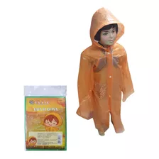 Kit 2 Capa De Chuva Infantil M Impermeável Ajustável