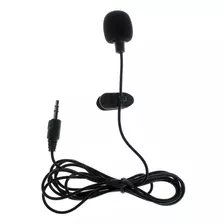 Micrófono De Solapa Anti-ruido Con Clip Para Pc Y Portátil Color Negro