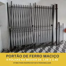 Portão Em Ferro Maciço 