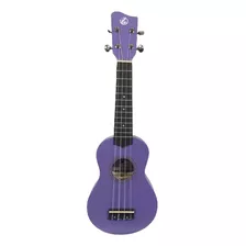 Ukelele Soprano Grape Con Funda Color Violeta