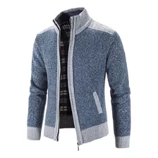 Cárdigan Casual Con Cremallera Para Hombre, Prendas De Punto