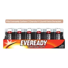 Pila Eveready Carbon C Charola X 12unid Extra Duracion