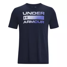 Polera Manga Corta Team Issue Hombre Azul Under Armour