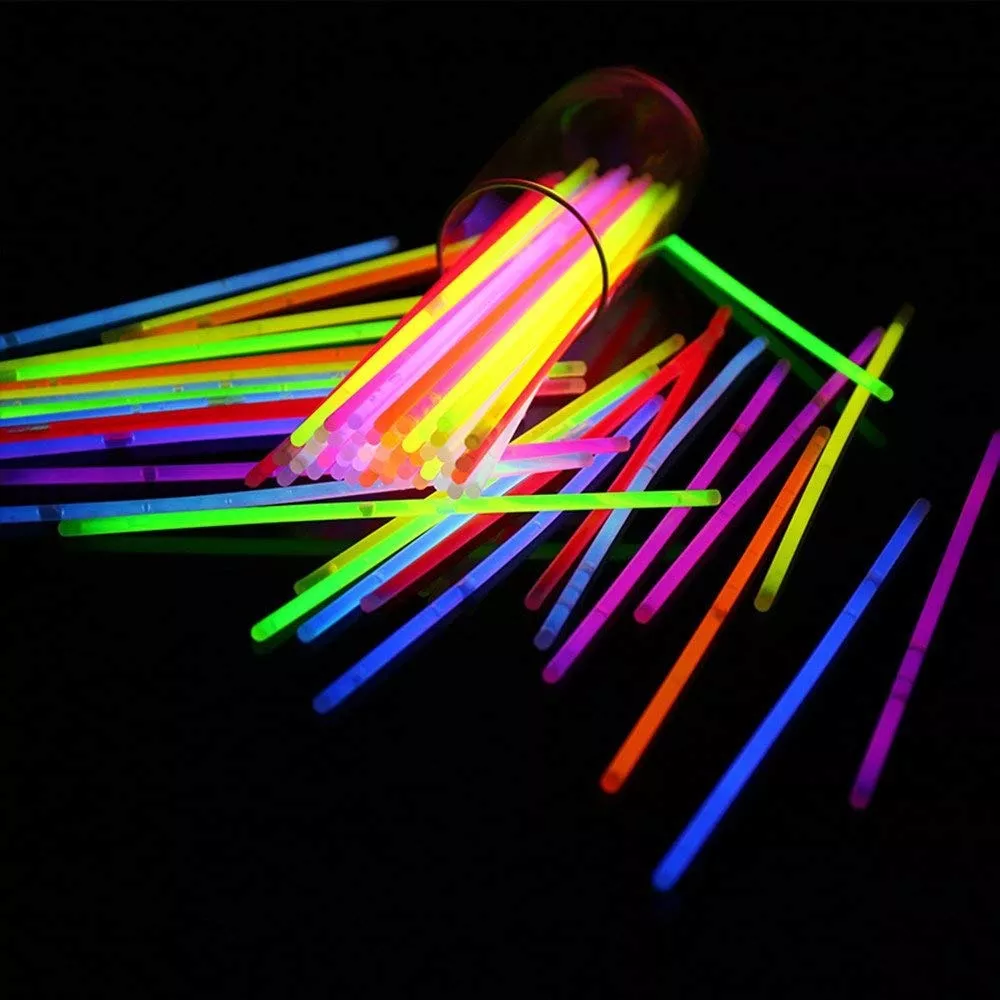Pulseras Neon Glow Tubo X 50 Unidades