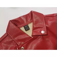 Chaqueta Shein De Cuerina Roja 