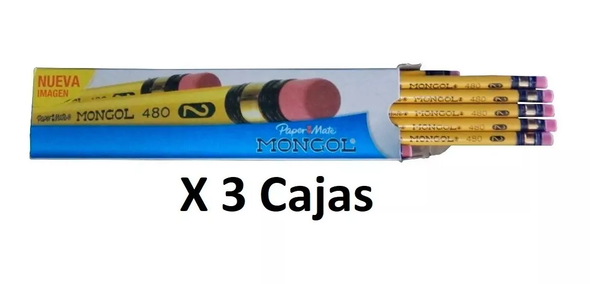 Lápices Mongol 100% Originales Amarillos Nro 2 X 3 Cajas