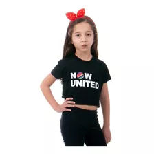 Cropet Infantil Banda Now United Blusa Infantil