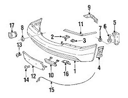 Moldura Del Parachoque Frontal M Benz W140 1408850574 Foto 2