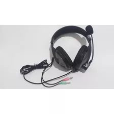 Diademas Stereo Headphone X2 Plug Microfono Wia W-268 Color Negro