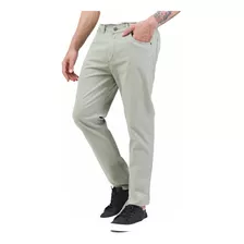 Pantalón Hombre Bravo Jeans De Gabardina Cemento T. 40 Al 54