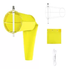 Biruta Para Heliponto - Windsock 30 Cm Amarelo Nbr12647