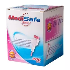 Lancetas Retráctil Medisafe Solo 23g - Caja Con 200 Piezas Color Rosa