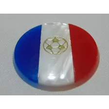 Cod 1449 Botão Antigo 4.2 Cm Bola De Ouro França Bertisa