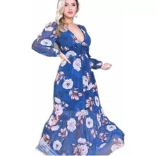 Vestido Longo Moda Evangélica Tule Perfeito