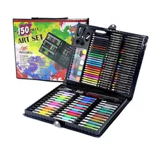 Set De Arte 150 Piezas Marcadores Colores Crayones + Maleta