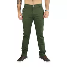 Calça Córdoba Slim Com Elastano Lançamento - Verde Escuro -